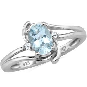 Aquamarine 925 ring
